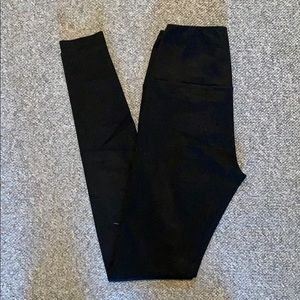 WILFRED FREE Suede Black Leggings